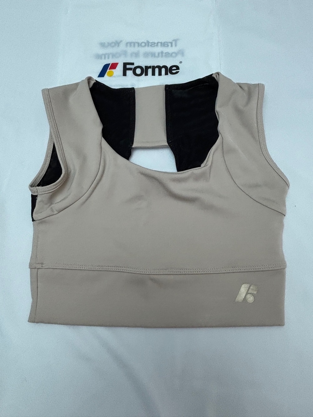 Forme Power Sports Bra with Keyhole Back Posture & Back Support
